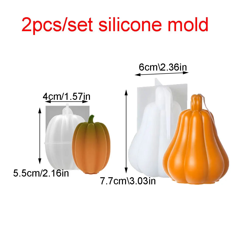 Pumpkin Scented Candle Silicone Mold